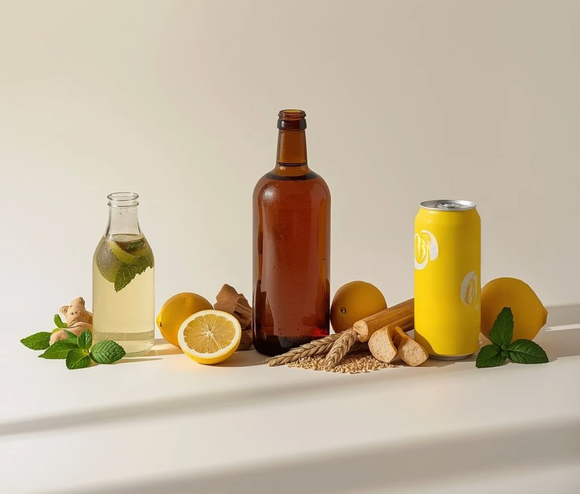 Kombucha, Wasserkefir & funktionale Limonaden im Vergleich